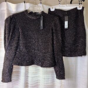 BCBGMaxAzria Black Metallic Dress